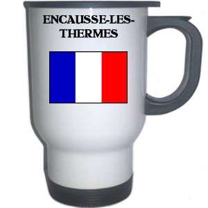  France   ENCAUSSE LES THERMES White Stainless Steel Mug 