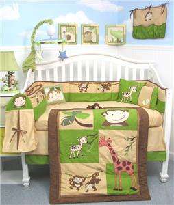   Savannah Baby Crib Nursery Bedding Set 13 pcs included Diaper Bag