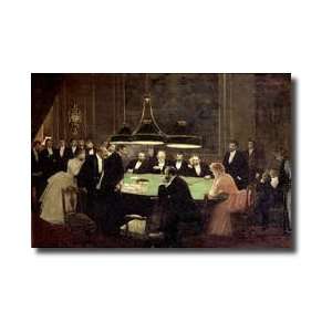  The Gaming Room At The Casino 1889 Giclee Print