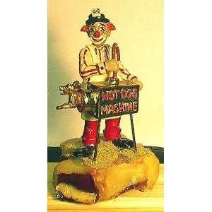  Ron Lee Hot Dog Clown 7 inch tall 1980 signed figurine 