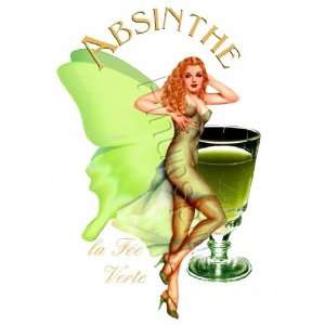  The Green Fairy Absinthe Pinup Decal S335 Musical 