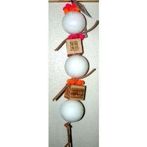  Bird Toy   Ball Block and Leather   19 Inches Long
