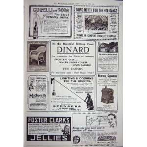  Advertisement 1922 Drink Dinard Anzora Jellies Spensers 