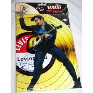 Elvis Presley Tablecloth Birthday Party Loving You 1950s Table cover 