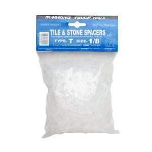   Tough T Shaped Hard Plastic Stone Spacers   1/8