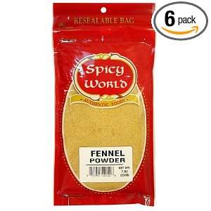 Spicy World Fennel Powder, 7 Ounce Grocery & Gourmet Food