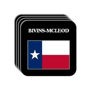  US State Flag   BIVINS MCLEOD, Texas (TX) Set of 4 Mini 