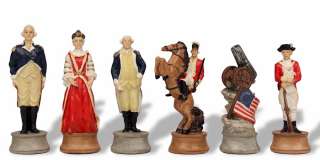 American Revolutionary War II Theme Chess Set  