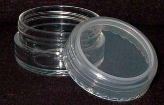 OZ. CLEAR ACRYLIC JAR WITH CLEAR LID (12 pc.)  