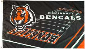 CINCINNATI BENGALS Logo NFL 3 X 5 Field Flag Banner  