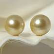   Round GOLDEN SOUTH SEA PEARLS Maluku ~ fully drilled 4.29 g / 11.53 mm