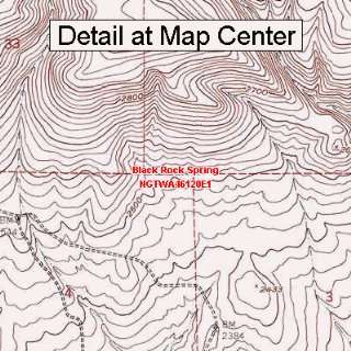 USGS Topographic Quadrangle Map   Black Rock Spring, Washington 