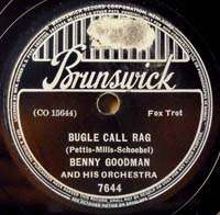 BENNY GOODMAN Brunswick 7644 Bugle Call Rag JAZZ 78 RPM  