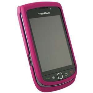  New Rubberized Pink Snap On Cover For Blackberry Torch 