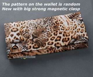 pcs Tiger Print Lady Women Long Wallet Purse Coin Bag  