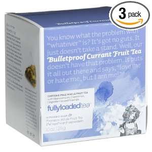 Fully Loaded Tea Bulletproof Currant Fruit Tea, Tea Bags, 14 Count 