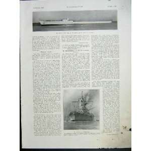    Gloire Ship Marine Navy Dunkerque French Print 1935
