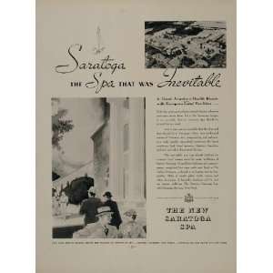  1936 Ad Saratoga Spa Springs NY Gideon Putman Hotel 