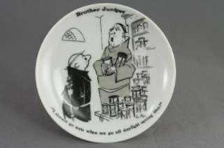 Brother Juniper Cartoon Mini Plate Lot 1960 Shafford Co  