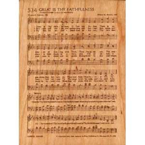 Great is Thy Faithfulness, Musical Inspiration   Carved  