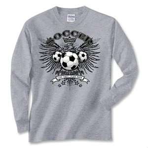  hidden Freebird Soccer Long Sleeve T Shirt (Dk Grey 