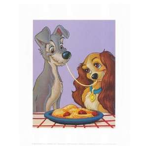  Lady and the Tramp Movie Poster, 11 x 14 (1955)