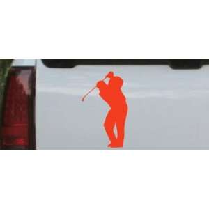 Golf Swing Sports Car Window Wall Laptop Decal Sticker    Red 3in X 
