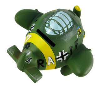 German WWII Fighter Plane Piggy Bank Money Coin  