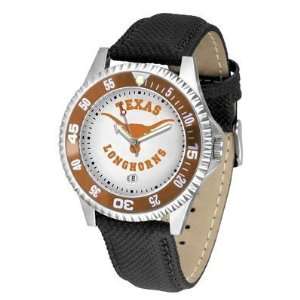  Texas Longhorns Suntime Competitor Poly/Leather Band Watch 