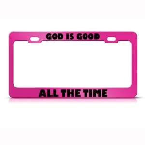  God Is Good Religious Metal license plate frame Tag Holder 