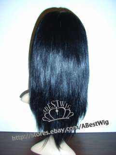14 100% Remy Human Hair Full Lace Wig, Silky Straight  