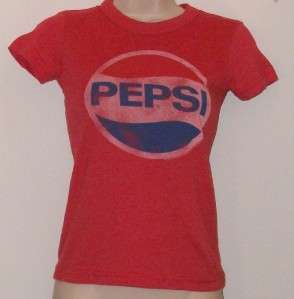 Junk Food~Pepsi~Red Shirt~Juniors Extra Small~Pre owned  