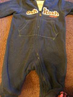 Size 9 months baby boy clothes Osh kosh & Cabelas One piece Outfits 