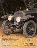 Christies Unrestored & Collectors Motor Cars Catalogs  