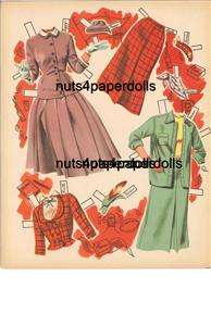 VINTAGE 1940 PROM HOME PERM PAPER Doll REPRO FREE S&H  