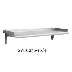    164 36 Stainless Steel Snap N Slide Wall Shelf