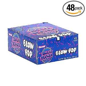 Blow Pops Blue Razz Berry (Pack of 48) Grocery & Gourmet Food