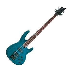  ESP LTD B154FM Electric Bass (See Thru Blue) Musical Instruments