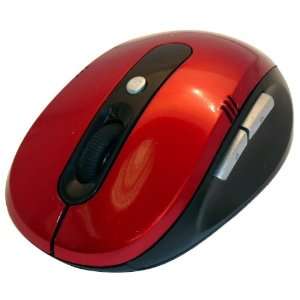  Red Bluetooth 5 button Optical Mouse   Full Size 