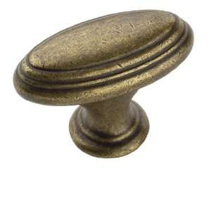  Amerock 53032 R3 Rustic Brass Oval Knobs