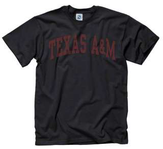 Texas A&M Aggies Black Arch T Shirt  