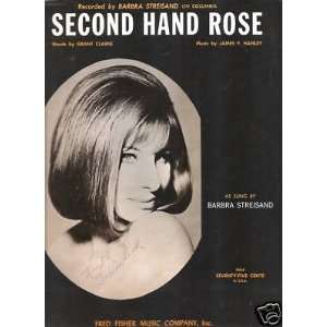  Sheet Music Second Hand Rose Barbra Streisand 24 