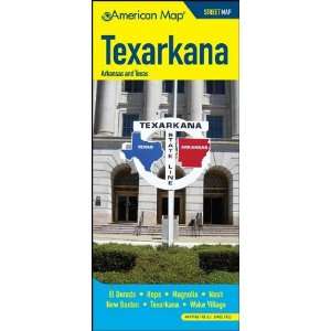  American Map 611573 Texarkana Arkansas And Texas Street 