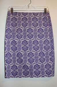 Crew No. 2 Pencil Skirt in in Medallion Paisley NWT Various Sizes 