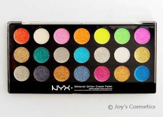 NYX Glitterati 21 color Glitter Cream Palette   GGCP 01 *Joys 