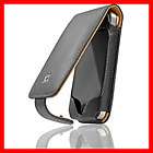 Apple Iphone 4S New Black Leather Flip Case Hip Holster Swivel 