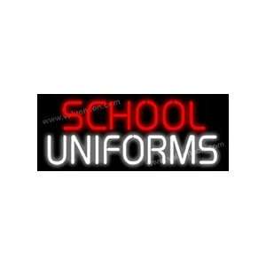  School Uniforms Neon Sign 