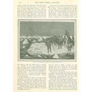   1908 U S Ship Polaris Capt Boddington Stranded on Ice 