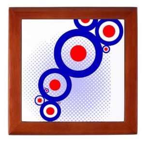  Modern Mod Circles Vintage Keepsake Box by  Baby