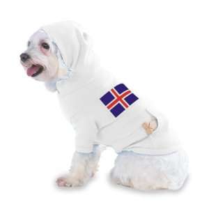  ICELAND FLAG Hooded (Hoody) T Shirt with pocket for your 
